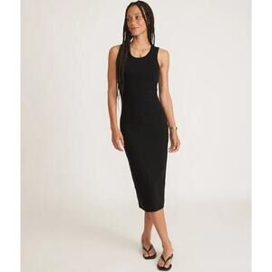 Marine Layer Lexi Rib Daytime Midi bodycon black Dress small